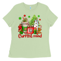 Matcha current mood christmas Ladies Tee - OliviaCreatesArt