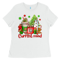 White current mood christmas Ladies Tee - OliviaCreatesArt