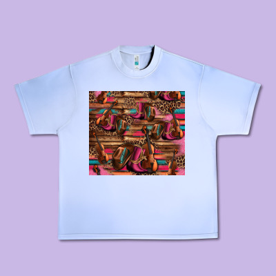 Valentines Day Violin And Cowboy Boots Country Music Urban Heavy Tee Designed By Jasminsmagicworld