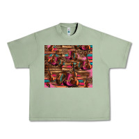Oil Green valentines day violin and cowboy boots country music Urban Heavy Tee - Jasminsmagicworld