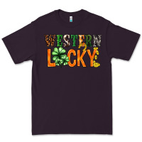 Plum Western lucky with clover St. Patricks day Premium Tee - HowdyJamesFarm