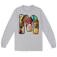 Moon Dust farm life alphabet lowercase letters m Long Sleeve Tee - BundleAndBundleShop