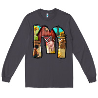 Smoke farm life alphabet lowercase letters m Long Sleeve Tee - BundleAndBundleShop
