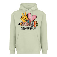 Matcha peace love kindergarten Heavyweight Hoodie - JahusDesignShop