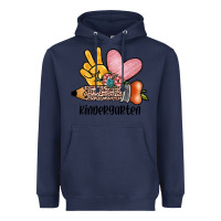 Navy peace love kindergarten Heavyweight Hoodie - JahusDesignShop