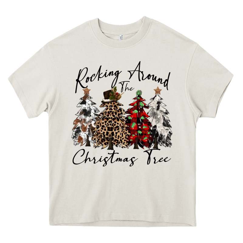 Rocking Around The Christmas Tree Heavy Core Tee by CowGirlArtShop | Teevron
