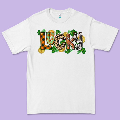 Western Lucky St. Patrick's Day Premium Tee Designed By Cowgirlartshop