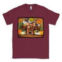 Burgundy fall cow Classic Tee - Jasminsmagicworld