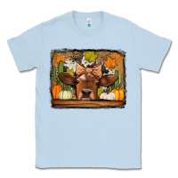 Dusty Blue fall cow Classic Tee - Jasminsmagicworld
