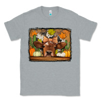 Heather Grey fall cow Classic Tee - Jasminsmagicworld