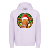Lilac christmas circle earrings Premium Hoodie - Jasminsmagicworld