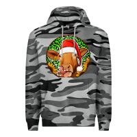 Slate Camo christmas circle earrings Premium Hoodie - Jasminsmagicworld