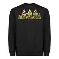 Black cactus cowhide serape Heavyweight Sweatshirt - JahusDesignShop