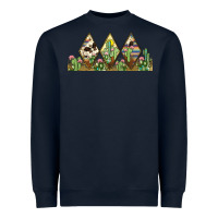 Navy cactus cowhide serape Heavyweight Sweatshirt - JahusDesignShop