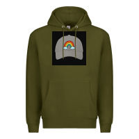 Army Green capt america Premium Hoodie - Rosma
