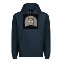 Navy capt america Premium Hoodie - Rosma
