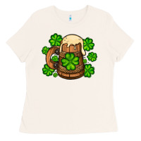 Bone St. Patrick's Beer and shamrock Ladies Tee - OliviaCreatesArt