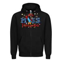 Black little miss firecracker Zipper Hoodie - JahusDesignShop