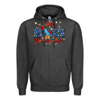 Charcoal Heather little miss firecracker Zipper Hoodie - JahusDesignShop