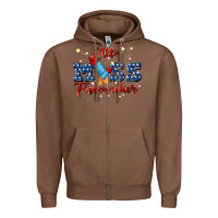 Chestnut little miss firecracker Zipper Hoodie - JahusDesignShop