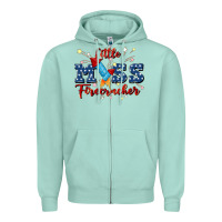 Seafoam little miss firecracker Zipper Hoodie - JahusDesignShop