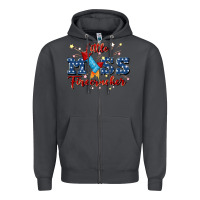 Smoke little miss firecracker Zipper Hoodie - JahusDesignShop