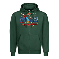 Little Miss Firecracker Zipper Hoodie | Teevron