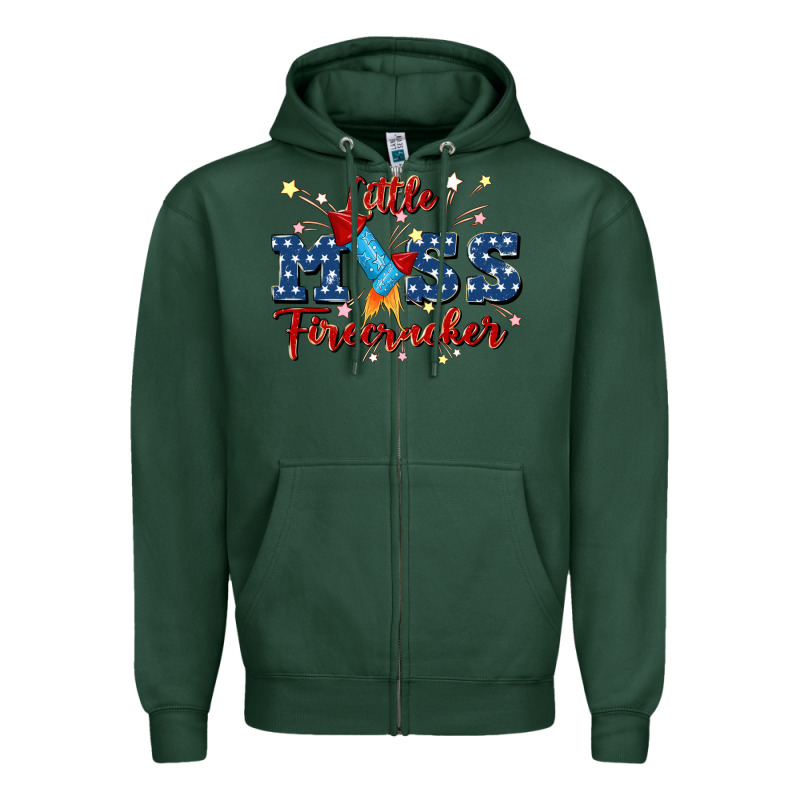 Little Miss Firecracker Zipper Hoodie by JahusDesignShop | Teevron