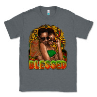 Charcoal Heather Black couple blessed Classic Tee - HowdyJamesFarm