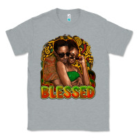 Heather Grey Black couple blessed Classic Tee - HowdyJamesFarm