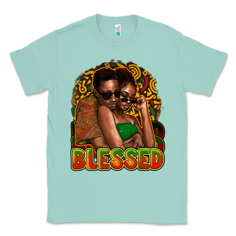 Black Couple Blessed Classic Tee by HowdyJamesFarm | Teevron