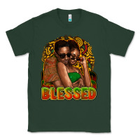 Sports Green Black couple blessed Classic Tee - HowdyJamesFarm