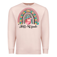 Pale Pink hello 1 st grade Premium Sweatshirt - JahusDesignShop