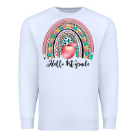 White hello 1 st grade Premium Sweatshirt - JahusDesignShop