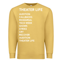 Antique Gold theater life funny Premium Sweatshirt - DesigneFamous