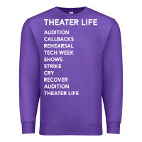 Purple theater life funny Premium Sweatshirt - DesigneFamous
