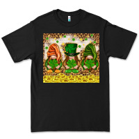 Black St. Patrick's Day gnomies with leopard tumbler Premium Tee - HowdyJamesFarm