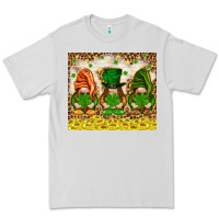 Dove Grey St. Patrick's Day gnomies with leopard tumbler Premium Tee - HowdyJamesFarm
