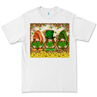 White St. Patrick's Day gnomies with leopard tumbler Premium Tee - HowdyJamesFarm