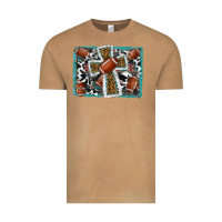 Vintage Camel football cross aztec leopard background Vintage Tee - RanaPortraitStore
