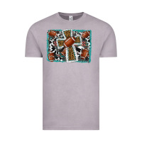 Vintage Zinc football cross aztec leopard background Vintage Tee - RanaPortraitStore