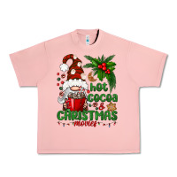 Salmon Hot Cocoa And Christmas Movie Urban Heavy Tee - BundleAndBundleShop