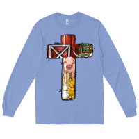 Colony Blue farm life alphabet lowercase letters t Long Sleeve Tee - BundleAndBundleShop