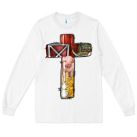 White farm life alphabet lowercase letters t Long Sleeve Tee - BundleAndBundleShop