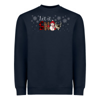 Navy Christmas let it snow Heavyweight Sweatshirt - JahusDesignShop