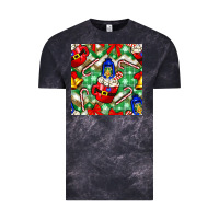 Cloud Black christmas coffee cups bell and candy cane with leopard and plaid Vintage Tee - BundleAndBundleShop