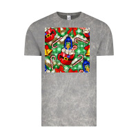 Cloud Rock christmas coffee cups bell and candy cane with leopard and plaid Vintage Tee - BundleAndBundleShop