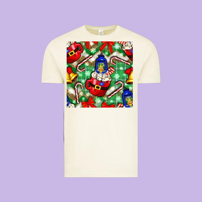 Christmas Coffee Cups Bell And Candy Cane With Leopard And Plaid Vintage Tee Designed By Bundleandbundleshop