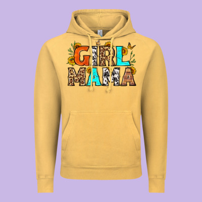 Girl Mama Vintage Hoodie Designed By Lillyallendesigns