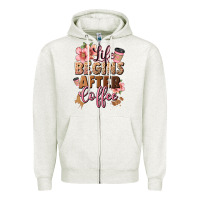 Oatmeal Heather life begins after coffee Zipper Hoodie - JahusDesignShop